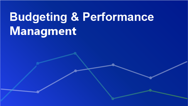 Budget & Performance Management