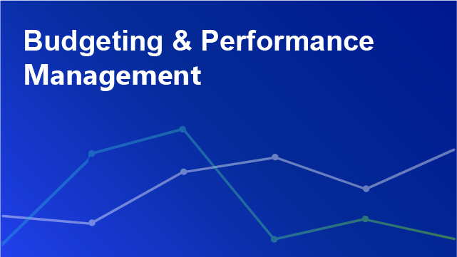 Budget & Performance Management